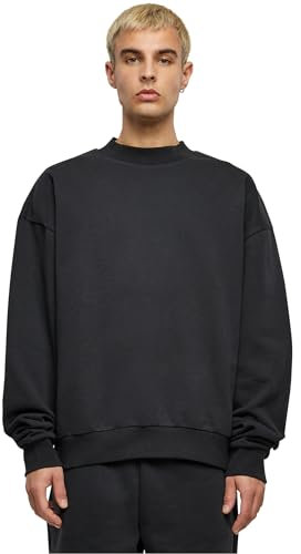 Build Your Brand Sweatshirt Ultra Heavy Cotton Crewneck Black 4XL