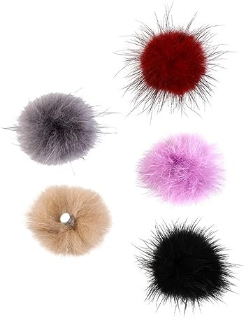 Healeved 5stücke Magnetische Nagelkunst Haarball Ornamente Plüschiges Material Attraktives Design Für Diy-nägel Einfach Anzuwenden Zu Hause Studio