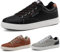 ARRIGO BELLO Sneaker Herren Schuhe Business Freizeitschuhe Leichte Trainers für Walking, Laufen, Sport Größe 41-46 (N1Schwarz,46)