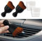 deemars 2PCS Auto-Innenraum-Reinigungsbürste, Weiche Borsten Auto Detailing Pinsel, Universal Auto Detail Pinsel Auto Dash Duster Pinsel für Armaturenbrett Lüftungsöffnungen Leder (Dunkelbraun)