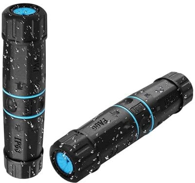 SinLoon RJ45 Coupler Waterproof 2 Pack 10 GB Shielded Pure Copper RJ45 Female to Female IP68 Waterproof Ethernet Outdoor LAN Cable Connector for Cat5/CAT5E/Cat6 Ethernet Cable (blue)