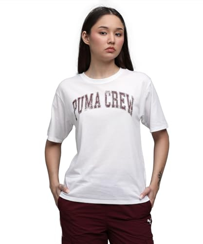 PUMA Unisex W Crew Graphic Tee Tees (1er Pack)