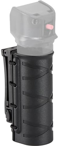 Open Top OC/Mace Spray Holster for Duty Belt/Vest, Pepper Spray Canister Holder for MK4 or 1.4-1.5 Diameter Canister