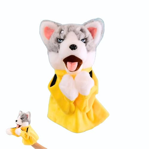 Vicyol S&D Box-Handpuppe, Husky-Kung-Fu-Spielzeug. Kung-Fu-Hund-Plüsch. Boxspielzeug, Hundeplüsch. Spaß für Kinder und Erwachsene. Anti-Stress-Spielzeug für Kinder.