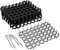 12PCS Cat Spikes, Anti Cat Scat,Prickle Strip Dig Stopper Mats,Cat Barrier Mat with Spikes Pet,Cat Spikes 8 U-Shaped Pegs for Wild Animal Outdoor Garden Plants