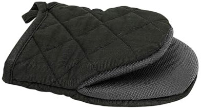 Kaminhandschuh, Entspricht Norm Mit Thermoisolierung,Ofenhandschuh aus Leder, Schutzhandschuh feuerfest, Grillhandschuh, hitzebeständiger Leder Handschuh (B)