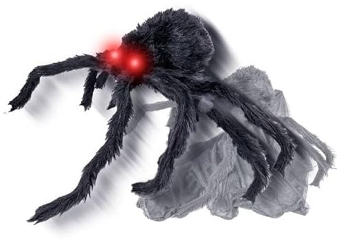 LP Divertissements Araignée géante sauteuse Lumineuse, sonore et motorisée 50cm