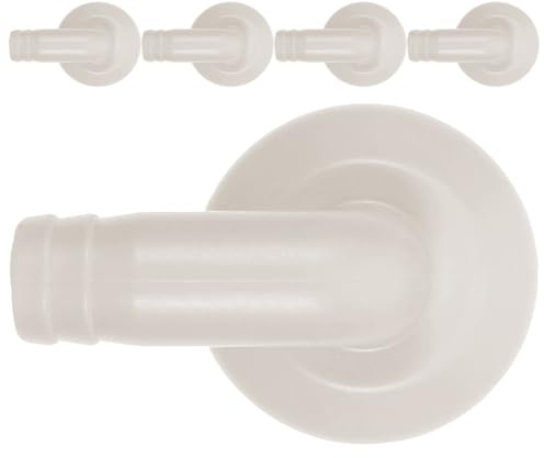 iplusmile Lot de 5 Raccords Coudés pour Tuyau D’évacuation de Climatiseur, Plastique Blanc, Diamètre Intérieur 18mm, Connexion Sûre pour Unité Extérieure | Plastique Blanc, Remplacement pour Unité Extérieure, Connexion Renforcée et Anti-éclaboussures, Ambiance Estivale