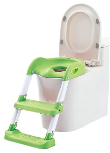 Toddler Toilet Seat with Ladder, Foldable Potty Training Seat