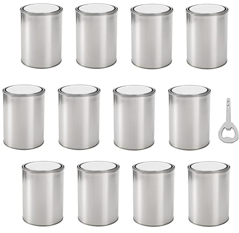 Generisch Paint Bucket with Lid | Paint Bin, Containers, Tins with Lids | Durable Storage for Paints, Solvents and Craft Supplies
