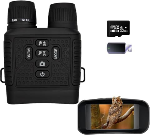 4K-Infrarot-Nachtsichtfernglas mit 10-fachem Zoom – Nachtsichtgerät für Jagd/Camping (NVG) – Wiederaufladbare Wärmebildfunktion – Elektronisches Geschenk für Männer (Ehemann/Vater)