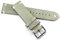 Lederband 24mm Vintage Retro Look Strap Grau Weiße Naht BS 24mm/22