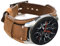 CooBES Compatible with Samsung Galaxy Watch 46mm/Gear S3 Frontier/Galaxy Watch 3 45mm/Classic Straps, 22mm Genuine Leather Cuff Band Replacement Bracelet with Steel Buckle for Men Women(22mm, Brown)