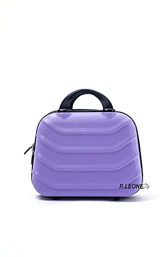 R.Leone Borsetta Rigida Beauty case in ABS 2026 (Lilla, XS Beauty case)