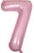 DIWULI Palloncino Compleanno Numero 7 XXL Rosa Decorazione