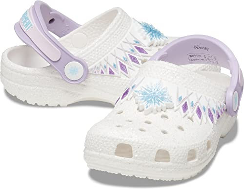 Crocs Unisex Bambino Classic FL I AM Frozen II Clog T Sabot, White, 19/20 EU