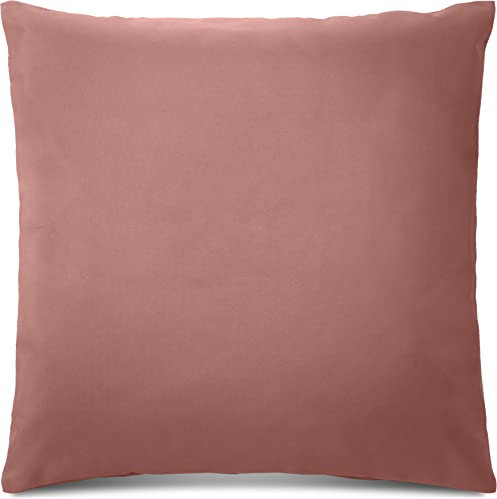Hochwertige Outdoor-Kissen mit Füllung und Reißverschluss - Wasserabweisend, Pflegeleicht, UV-beständig - In Verschiedenen Größen und Farben (50x50 cm, 40x60 cm, 70x70 cm) (altrosa, 70x70 cm)