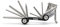 TÖLS 13 multiherramienta bicicleta Lexia - 7 Llaves Allen + Destornillador Estrella + Destornillador Plano + Llave Torx + Tronchacadenas 9/10/11 - kit herramientas bicicleta mtb regalos para ciclistas