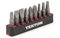 TEKTON 1/4 Zoll Phillips, Schlitz, Vierkant-Bit-Set mit Schiene, 9-teilig (P1-P3, 3/16-5/40.6 cm, S1-S3) | DZZ93001