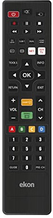 Ekon telecomando per TV universale, Samsung, LG, Sony, Panasonic, Philips, per TV HD, LED, LCD