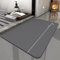 Absorbierende badematte, Badematte Rutschfester, 40x60cm, Absorbierender Badezimmerteppich, Schnelltrocknende Badematte, Badvorleger rutschfest Waschbar, Grau