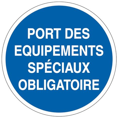 M308 - Port des équipements spéciaux obligatoires - Panneau et Signalétique d'obligation - Dimensions au choix - Norme ISO 7010
