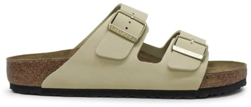 Birkenstock Unisex Arizona BS Nubuck Leather Ecru Sandals 5.5 UK