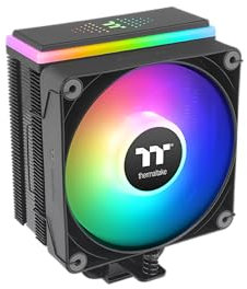 Thermaltake ASTRIA 200 ARGB CPU Cooler, Compatible with Latest Intel LGA 1851/1700 and AMD AM5 CPU, Single Tower, 210W TDP Cooling Power, CL-P119-AL12SW-A