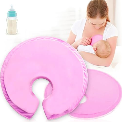 Brusttherapie-Set, 2 Stück, warm und kalt, Brustheizkissen, Stillentlastung, Brust-Eisbeutel für Verspannungen und Brustwarzengel, beruhigende Pads (lila)