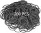 200Pcs Sturdy & Black Elastic Bands - High-Temperature Resistant Rubber Bands, Perfect for Office Supplies, Industrial Use, School Home，Crafts & More - 38mm Size