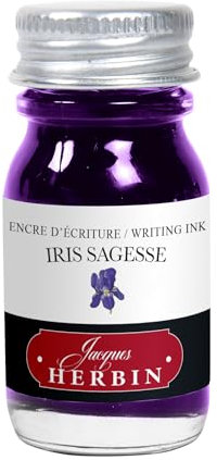 Jacques Herbin 11577T - Encre d'écriture et de dessin - Stylo-plumes et stylos roller -Violette pensée - 10 ml - Fabriqué en France
