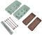 Yuezhongoo Scatole da fioriera da balcone 2pcs con traliccio a doppio strato e piattini rimovibili. Per e coltivazione di verdure. (Verde)