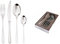 Sambonet Taste Besteck-Set (24-teilig) für 6 Personen, 24-teilig: 6 Gabeln, 6 Löffel, 6 Messer, 6 Teelöffel + Taste Besteck-Set (6-teilig) Edelstahl 18/10, Modernes Design, Spülmaschinenfest