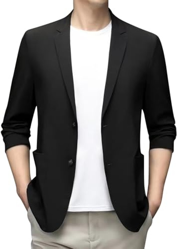 2025 – Veste d'été légère et décontractée pour homme, coupe ajustée, boutonnée, manteau de sport, grande et grande taille