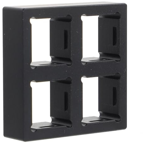 TOBBOMEY Mechanischer Schalter Tester Aluminium Basis 4-Loch CNC Gefertigt Tastaturzubehör Für Mechanische Tastaturen Stabil Leicht Kompakt Schwarz