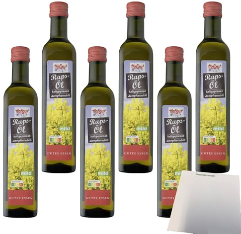 usy Bundle für Hofgut Rapsöl VPE (6x500ml Flasche) + usy Block