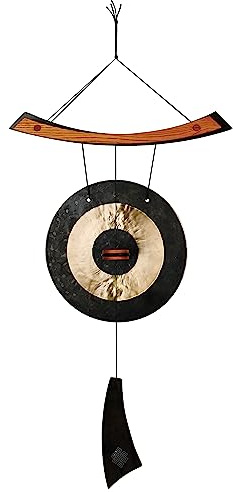 Woodstock Windspiel Healing Gong, Schwarz, 76,2/25,4 cm