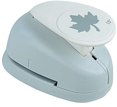 Rayher Hobby 89844000 Motivstanzer Ahornblatt, ø 3,81 cm- 1,5 Zoll, geeignet für Papier/Karton bis zu 200g/m², Transparente