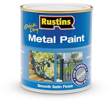 RUSTINS MPSR500 500ml Metal Paint - Silver