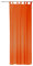 Organza Voile Dekoschal Gardine transparent Vorhang 140x245 cm Kräuselband o Schlaufen #1267 (orange, Schlaufen)