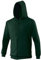 Awdis Zoodie Men's Hooded Sweatshirt, Forest Green, M