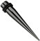 Treuheld® Dehnstab mit Gummiringen - Schwarz - 4mm - Chirurgenstahl/Edelstahl Ohr Expander - Piercing Dehner & Flesh Tunnel Dehnungsstab