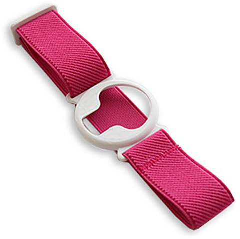 Diasticker® | Enlite Guardian - Fixierband | Flexibel - Wasserfest - Starker Halt | Armband zur Befestigung, Sensor-Schutz, Fixierung | Halter: Weiß (Large: 35-45 cm, Pink)