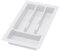 ALUSFERA Portaposate da Cassetto 30cm - Universale Organizer Cassetti Cucina - Porta Posate Cucina Cassetto - Divisori per Cassetti Cucina - Durevole Portaposate da Cassetto 230x430mm - Bianco