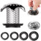 QIJIN Abfluss Haarfänger Badewanne Abflusssieb Sieb Sinken 304 Edelstahl Abfluss Catcher Dusche Haarfänger Kompatibel Anti-Rost Abflusssieb Match Drain Größe von 3.5cm bis 4.5cm