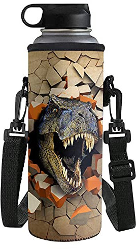 Belidome Sac porte-bouteille isotherme dinosaure pour enfants garçons filles 500 ml