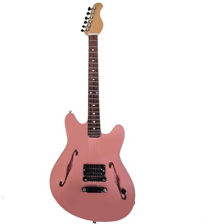 AXMAN Tom Delonge Miniatur-Gitarren-Nachbildung – Musikgeschenke – Handgefertigte Ornamentskala 1/4 – inklusive Displaybox, Namensschild und Miniatur-Gitarrenständer