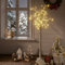vidaXL Weihnachtsbaum 140 LEDs 1,5 m Warmweiß Weide Indoor Outdoor