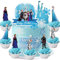 Drookaen 36 Stück Tortendeko, Frozen Tortendeko, Schneeflocke, Schloss TortendekoCupcake Topper, Eiskönigin Tortendeko, Frozen Muffin Deko, Geburtstagstorte Topperfür Mädchen