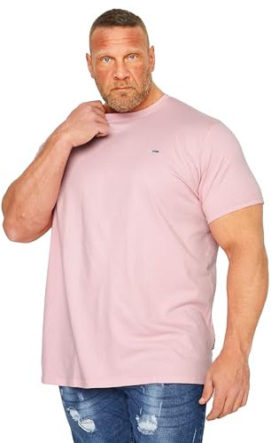 BadRhino Big & Tall Core T-Shirt - Men's - Plus Size Curve Light Pink